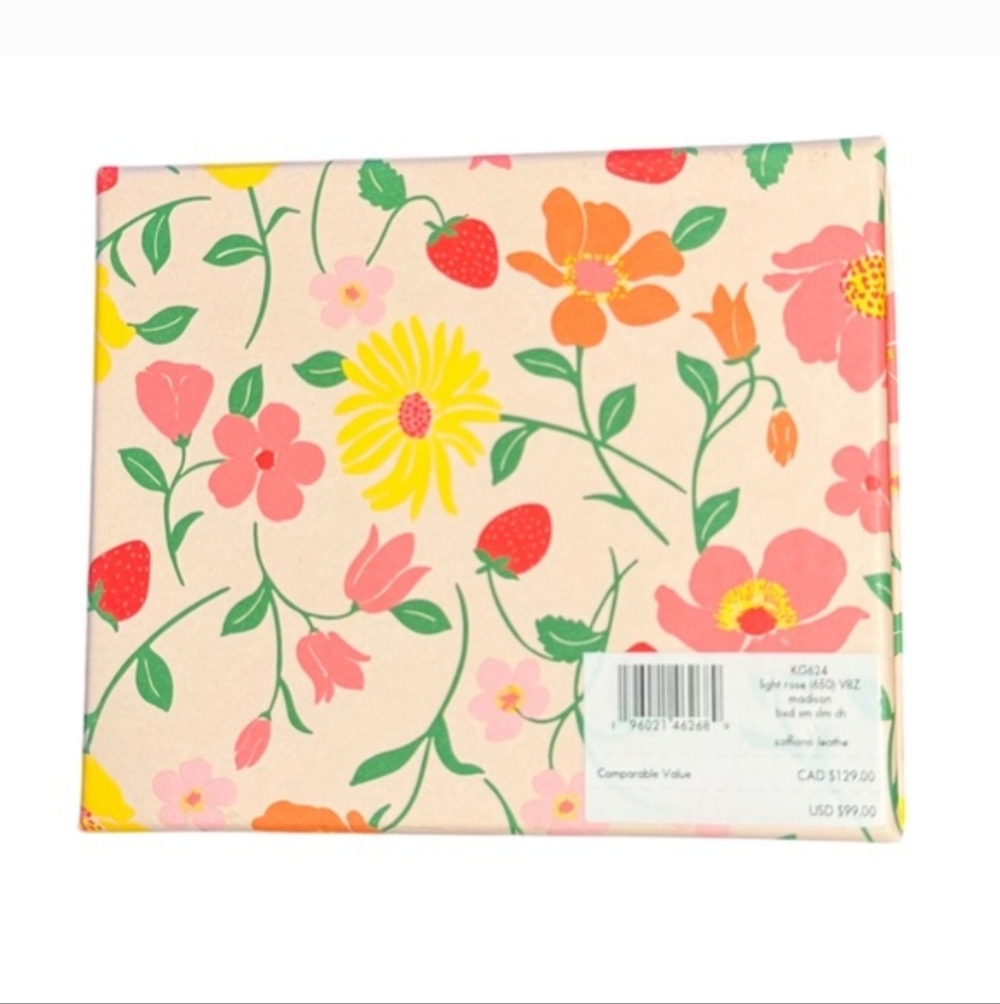 Kate Spade Madison Card Holder - Light Rose Saffiano Leather- New In Box - Picture 3 of 8